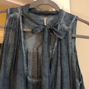 Free People tank with tie detail